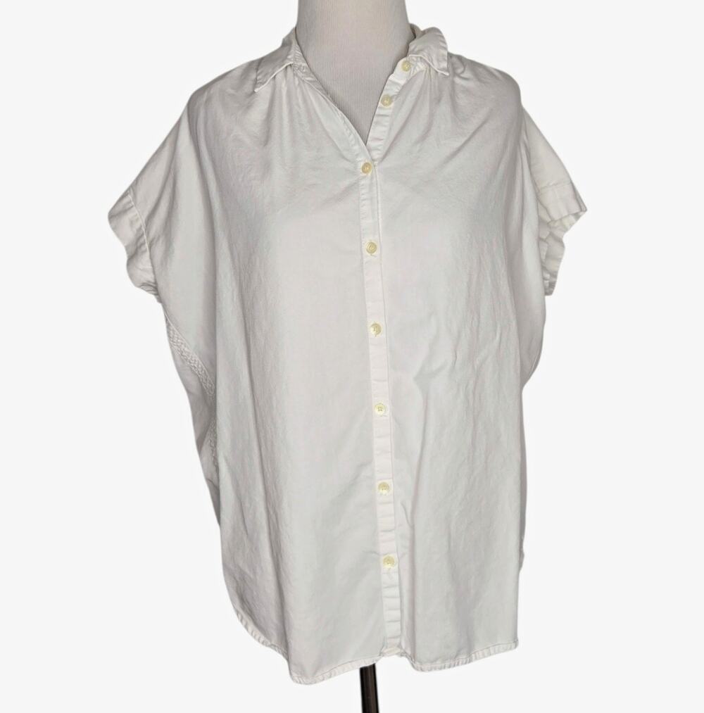 Madewell Womens Oversized Central Shirt Pure White Basics Capsule Simple XS